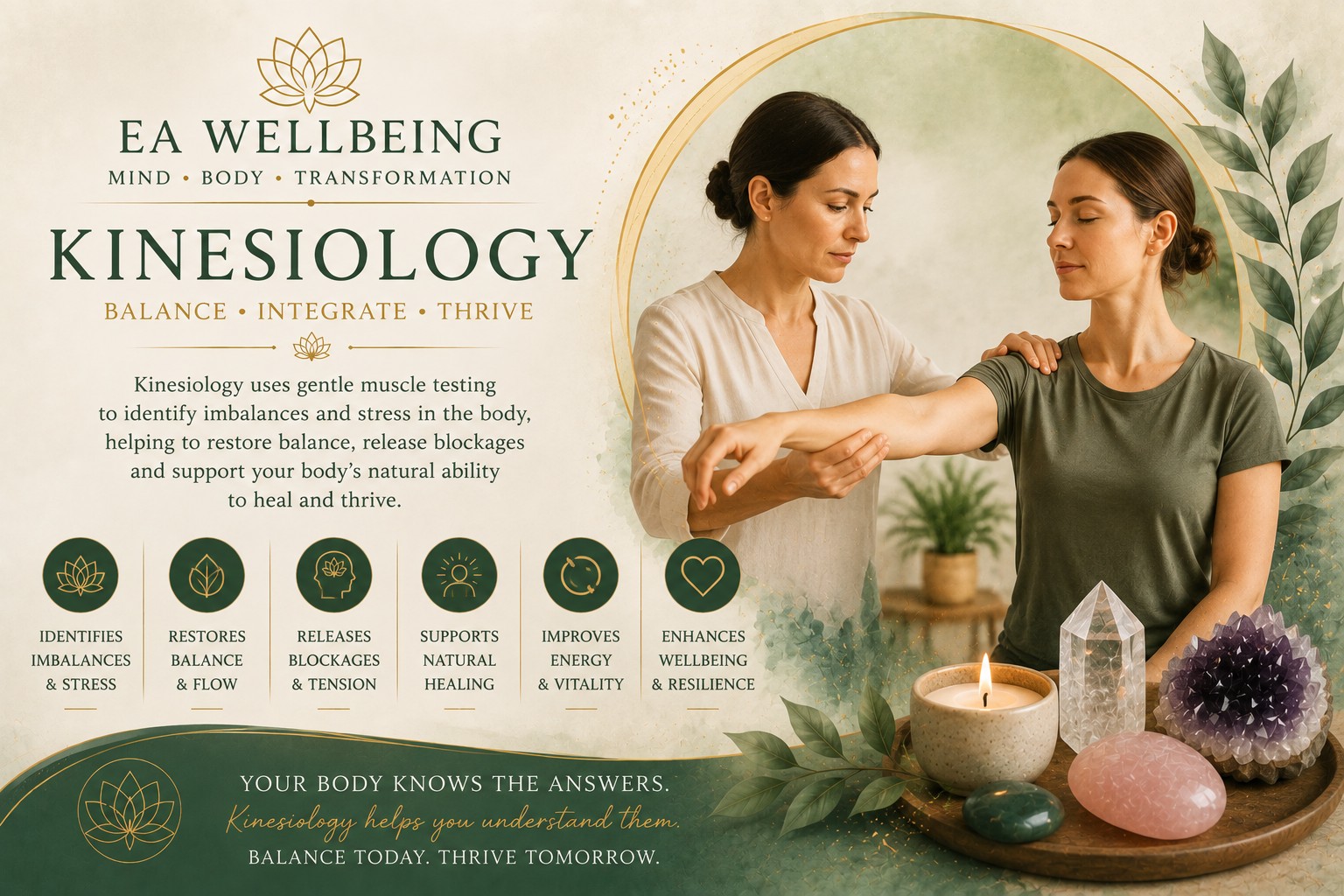 EA Wellbeing kinesiology session illustration